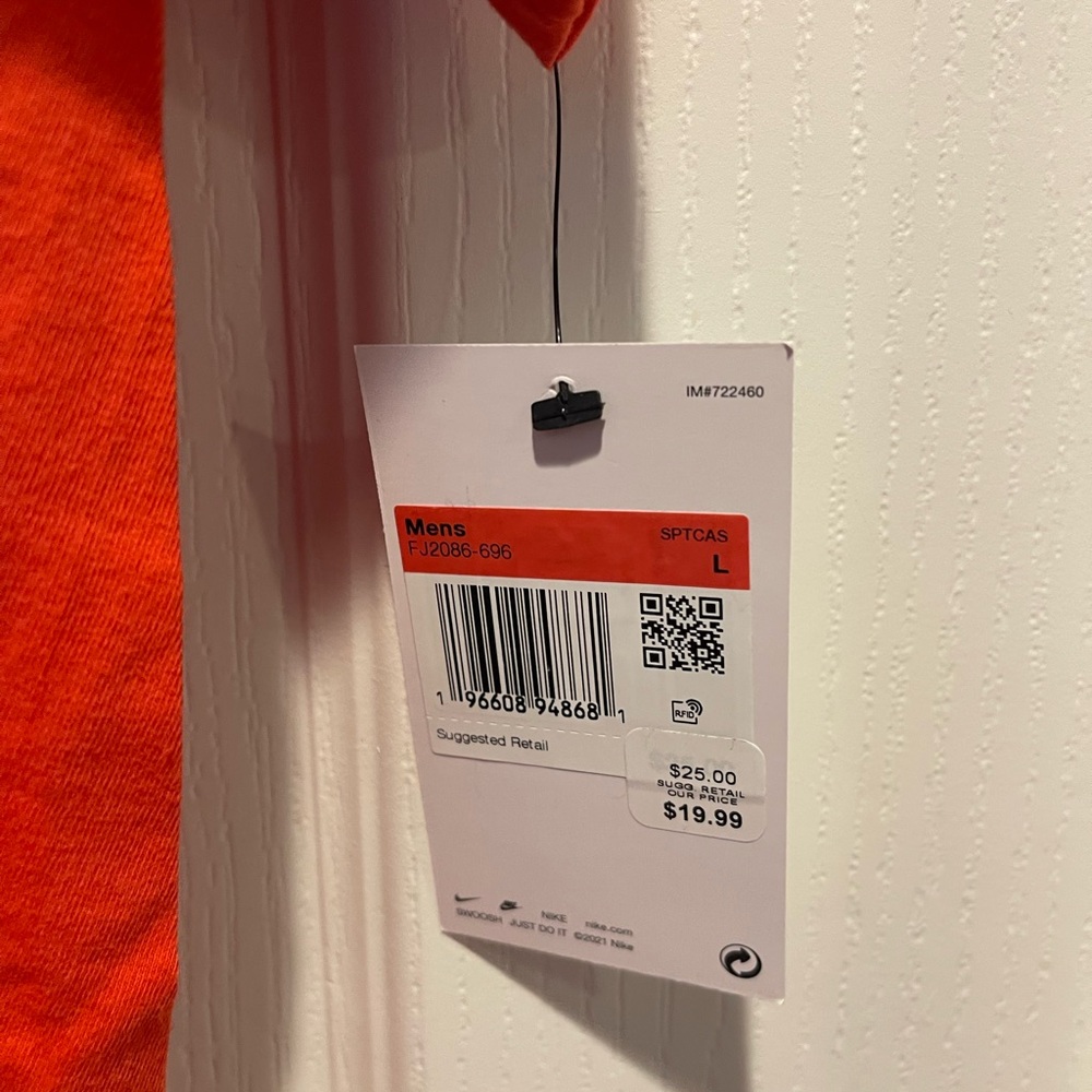 Nike Orange Short Sleeve Tee - Picture 2 of 5